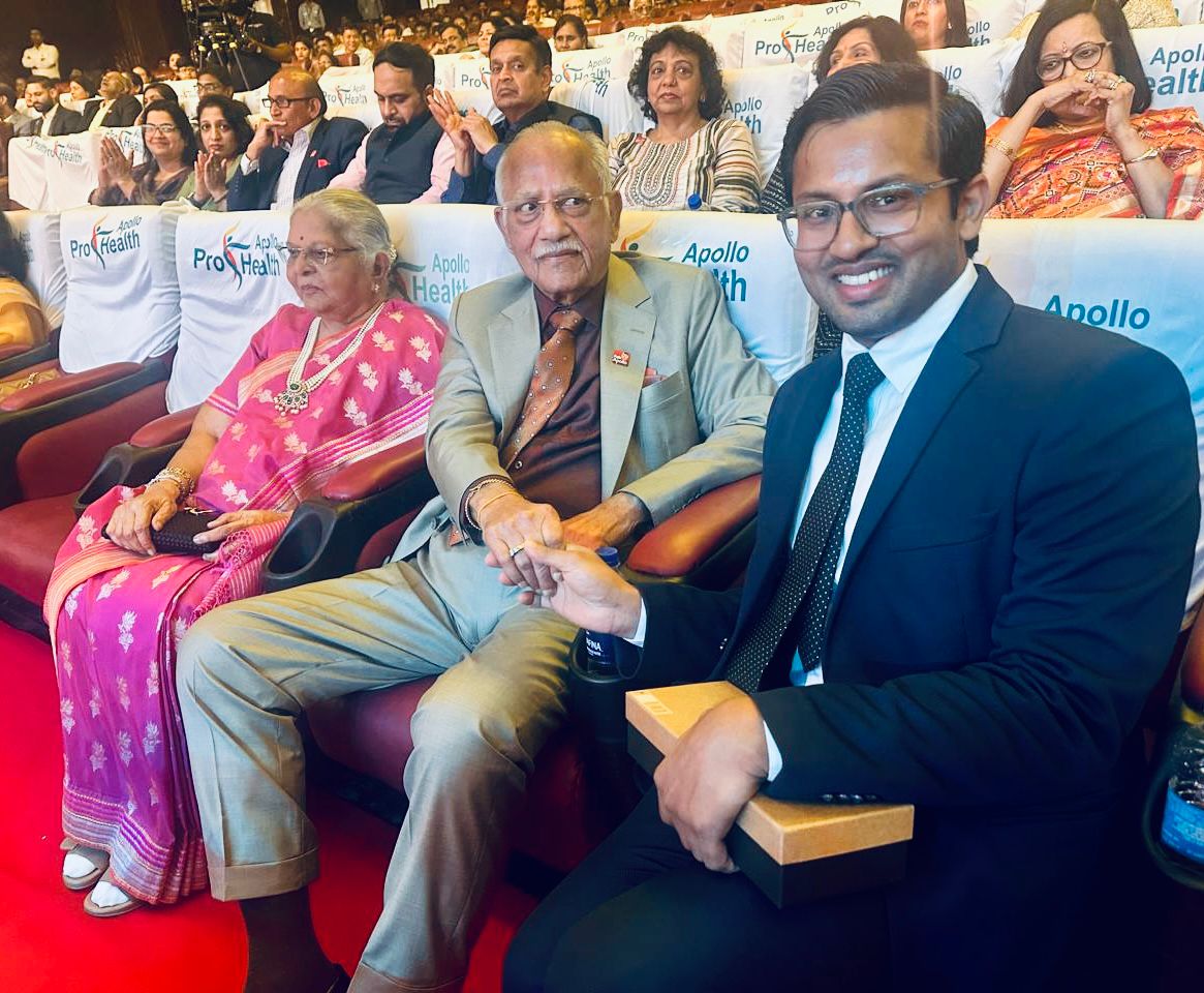 With Dr. Pratap C. Reddy - Founder of Apollo Hospitals